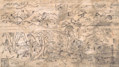 Battle scene, late 17th-early 18th century. Creator: Hanekawa Chincho.