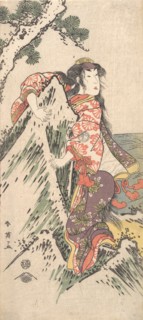 Kabuki Actor Segawa Kikunojo III in a Female Role, 1788. Creator: Katsukawa Shun'ei.