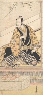 The Actor Matsumoto Koshiro IV Seated in an Outer Room, 1789. Creator: Katsukawa Shun'ei.