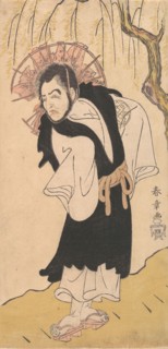 The Actor Nakamura Utaemon I as a Monk under a Willow Tree, 1726-1792. Creator: Shunsho.