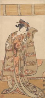 The Fourth Iwai Hanshiro as a Woman, 1773 or 1774. Creator: Shunsho.