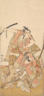 The Actor Ichikawa Yaozo II in the Role of Soga no Goro, ca. 1772. Creator: Katsukawa Shunko.