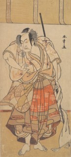 The First Onoe Kikugoro as an Angry Man, ca. 1772. Creator: Shunsho.