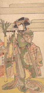 The Third Segawa Kikunojo as a Woman, ca. 1780. Creator: Katsukawa Shunjo.