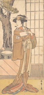 The Actor Segawa Kikunojo Third as an Oiran, ca. 1780. Creator: Shunsho.