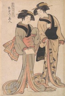 Beauties of the East, ca. 1782. Creator: Kitao Shigemasa.