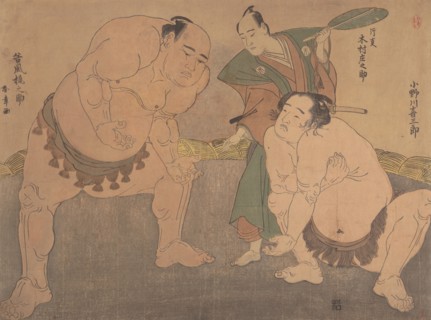 The Wrestlers, ca. 1785. Creator: Shunsho.