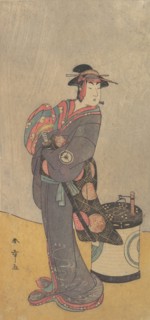 The Fourth Iwai Hanshiro as an Onnadate (Woman Kyokaku), ca. 1787-90. Creator: Shunsho.
