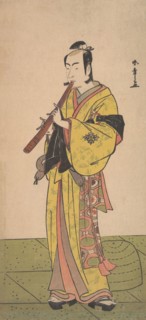 Ichikawa Bennosuke as a Man in Komuso Attire, ca. 1788. Creator: Shunsho.