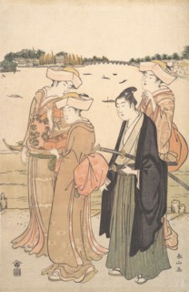 A Young Samurai and Three Women, ca. 1789. Creator: Katsukawa Shunzan.