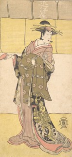 An Actor of the Segawa Line (Tomisaburo?) as a Courtesan, ca. 1790. Creator: Katsukawa Shunko.