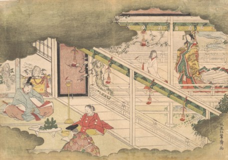 An Incident from the Tales of Ise (Ise Monogatari), ca. 1790. Creator: Kitao Shigemasa.