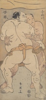 Two Famous Wrestlers Onogawa and Tanikase, ca. 1795. Creator: Katsukawa Shun'ei.