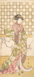 An Actor of the Iwai Clan as a Woman, ca. 1795. Creator: Katsukawa Shun'ei.