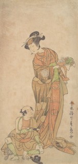 The Second Yamashita Kinsaku in the Role of Shigenoi, summer, 1772. Creator: Shunsho.