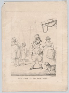 Real Inhabitants of This Earth, January 10th, 1796. Creator: George Shepheard.