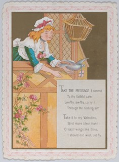 Valentine, 1874. Creator: Catherine Greenaway.