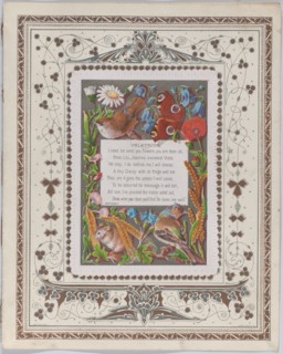 Valentine, 1874. Creator: Catherine Greenaway.