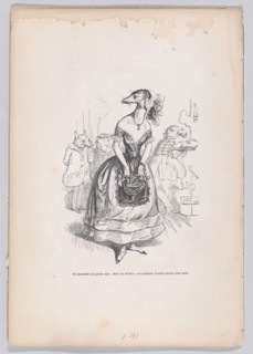And yet we add that, outside the theater, these animals are even more ugly from Sce..., ca. 1837-47. Creator: Pierre Francois Godard.