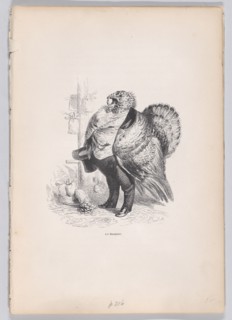 A Banker from Scenes from the Private and Public Life of Animals, ca. 1837-47. Creator: Charles Tamisier.