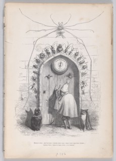 Good evening then, my friend Lecteur... from Scenes from the Private and Publique L..., ca. 1837-47. Creator: Louis-Henri Brevière.