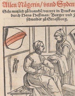 New Modelbüch allen Nägerin u. Sydenstickern (title page, 1r), 1556. Creator: Hans Hoffman.
