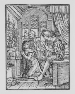 The Nun, from The Dance of Death, ca. 1526, published 1538. Creator: Hans Lützelburger.