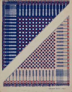 Coverlet, 1937. Creator: J. Howard Iams.