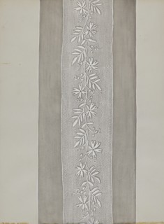 Embroidered Panel for Sleeve, c. 1936. Creator: Gordena Jackson.