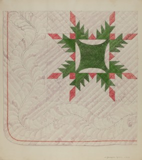 Quilt, 1937. Creator: J. Howard Iams.