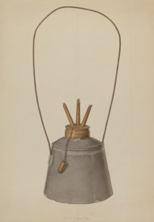 Camphene Lamp, 1938. Creator: Jacob Gielens.