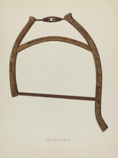 Buck Saw, 1938. Creator: Lloyd Charles Lemcke.