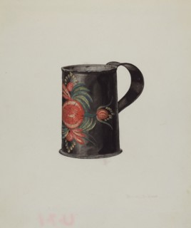 Toleware Mug, 1941. Creator: Samuel O. Klein.