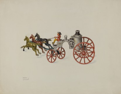Toy Fire Engine, 1935/1942. Creator: Harry Grossen.