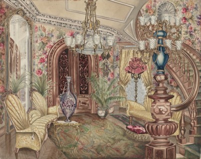 Entrance Hall, 1935/1942. Creator: Perkins Harnly.