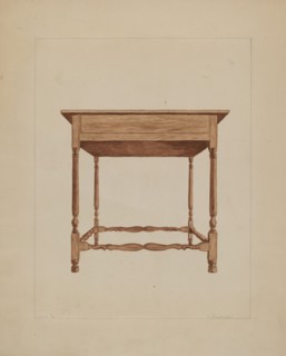 Table, 1935/1942. Creator: Frederick Jackson.