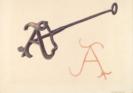Branding Iron, 1935/1942. Creator: Elizabeth Johnson.
