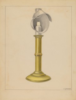 Candlestick, 1935/1942. Creator: Philip Johnson.