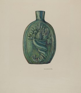 Flask, 1935/1942. Creator: William Kieckhofel.