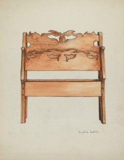 Bed, 1935/1942. Creator: Juanita Lantz.