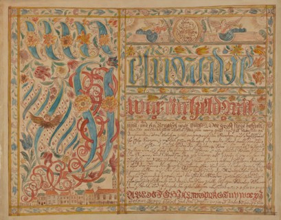 Fraktur, 1935/1942. Creator: Albert J. Levone.