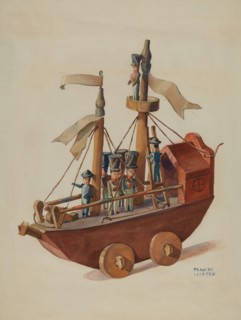 Toy Warship, 1935/1942. Creator: Frances Lichten.