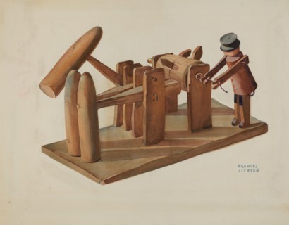Pa. German Toy Stamping Mill, 1935/1942. Creator: Frances Lichten.