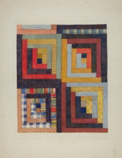Patchwork Quilt, 1935/1942. Creator: Cora Parker.