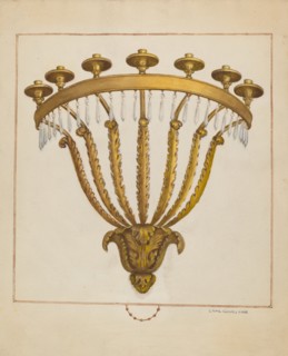 Sconce, c. 1936. Creator: Charles Garjian.