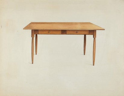 Shaker Kitchen Table, c. 1936. Creator: Ray Holden.