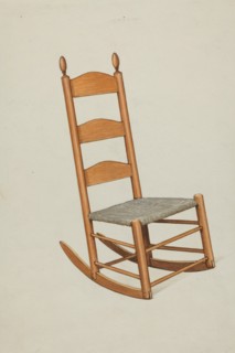 Shaker Child's Rocker, c. 1936. Creator: Ray Holden.