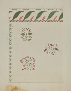 Stencilled Wall, c. 1936. Creator: Ray Holden.