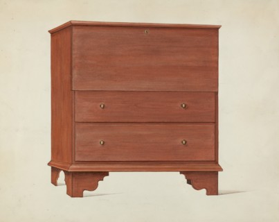 Shaker Blanket Chest, c. 1936. Creator: Ray Holden.