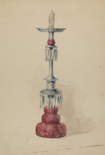 Candlestick, c. 1936. Creator: Geoffrey Holt.